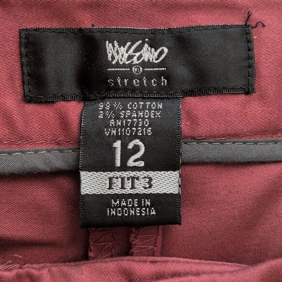 Mossimo Mid Waist Straight Hip Chino Capris Burning Rose Women's Size 12 NWT - Picture 4 of 4
